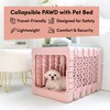 KindTail PAWD Collapsible Puppy and Dog Crate + Washable Bed