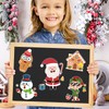 16 Sheets Christmas Children's Stickers Craft Set, DIY Cartoon Stickers