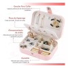 Dolores Caja De Joyería Pulseras Anillos Portátil Organizador Joyas