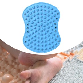 Milageto Foot Massage Pad Acupoint Pad 2 Layer Foldable Professional Acupressure Mat Walking Toe Plate for Office Lawn Kitchen Elderly, Blue