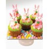 POSH BOXX Easter Sugar Top Decor - Bunny Rabbit Heads