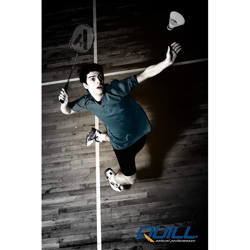 Quill Ashaway Badminton Shuttlecocks - White - Durable Plastic, Nylon