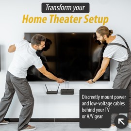 DATA COMM Electronics In Wall Cable Management Kit - TV Cable Hider Wall Kit - Behind Wall TV Wire Kit - Low Voltage In Wall Cord Concealer For Sleek TV Setup - Easy DIY Without Electrician