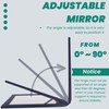 QEAHZ Adjustable Vitrectomy Mirror - Large Size, Face Down Mirror,