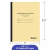 BAZIC PRODUCTS Composition Notebook Wide Ruled - 20 Sheets, Manila