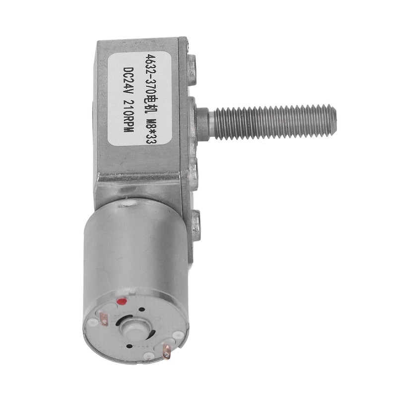 Turbo Worm Geared Motor High Torsion Micro Gearbox DC24V M8x33mm