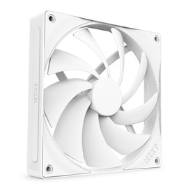 NZXT F140Q | 140mm Quiet Airflow PC Case Fan | Intake or Exhaust Operation | Beveled Frame for Concentrated Airflow | Hydrodynamic Plain Bearings | Quiet | PWM Control | White