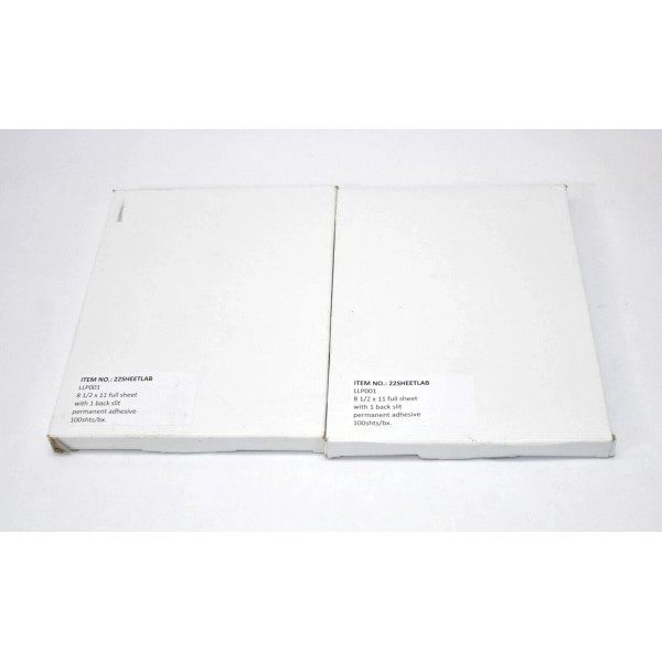 Lot of 200 Peel & Stick Mailing Labels 8-1/2" x