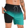 APTRO Mens Swimming Shorts Swimming Trunks Men Compression Liner Swim