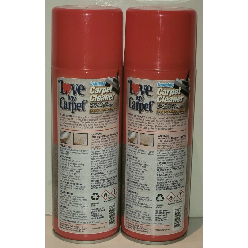 Love My Carpet 3 Pk Love My. Carpet Cleaner Foam
