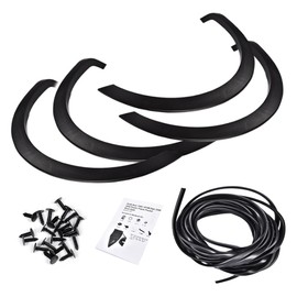 PIT66 Fender Flares Factory Style Compatible with Ford F150 66.0"/67.0"/78.0"/96.0" Bed Length 2004-2008 (Not Fit Heritage Models)/Fit for Lincoln Mark LT Textured Wheel Protector 2007-2008, 4pcs