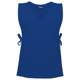 FAME F56 V-Neck Cobbler Apron - Royal Blue (WFA81062RB)