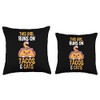 Cats Tacos Throw Pillow