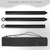 1m Resistance Band Bar Detachable 3 Sections Pilates Bar Heavy-duty