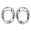 DriveFix Fog Light Cover Trim Ring Chrome Driver and Passenger