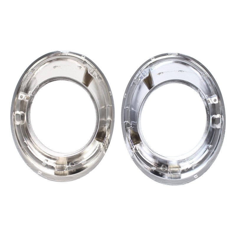 DriveFix Fog Light Cover Trim Ring Chrome Driver and Passenger