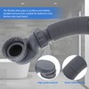 1 Set Bathtub Drain Plastic Flexible Drain Kitchen Drain Expandable
