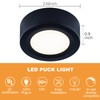 LUMILAND Wired LED Puck Lights 120V (2.7Wx5) Plug-in Lighting Warm