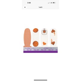 Color Street Nails ~ LETS BOUNCE ~ Game Day Collection ~ Lot Of 2