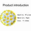9 Inch Lemon Disposable Paper Plate Cutlery Plate Lemon Party