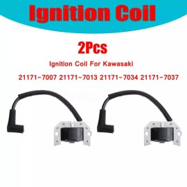 leizedong26 2x Ignition Coil For Kawasaki FH430, FH451V, FH500V, FH531V, FH601D # 21171-7001