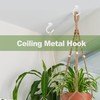 Aidoclip 2PCS Ceiling Hooks for Hanging Plants,Heavy Duty Plant Swag