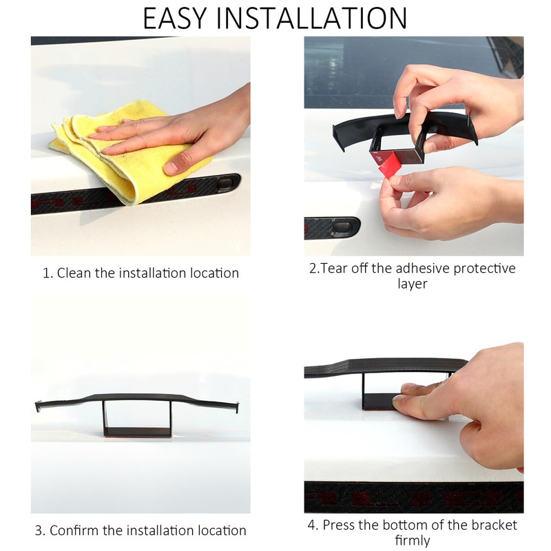 2 Pieces Car Rear Wing Mini Car Rear Wing Car