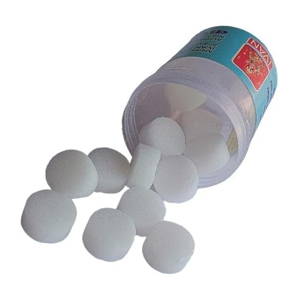 Camphor Tablets for Aroma Therapy, Meditation and Rituals, 2 Jars,