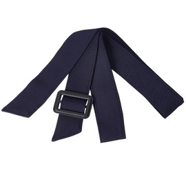 GORGECRAFT Adjustable Overcoat Waistband 1.7m Women Trench Coat Belt with Buckle 4.6cm Wide Medium Blue Wind Coat Replacement Cloth Sash Belt Tunics Girdle Tie Knot Cinch Robe Tunics Girdle Band