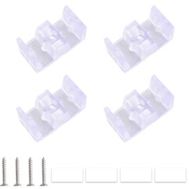 INCREWAY 4PCS Framed Sliding Silicone Shower Door Opaque Bumpers Suitable for All Kinds of Shower Glass Moving Doors, Clear Shower Doors