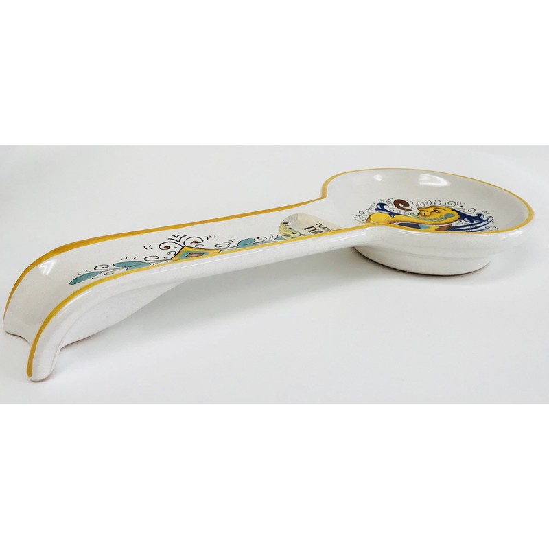 Nova Deruta Made in Italy | White With Man Dragon