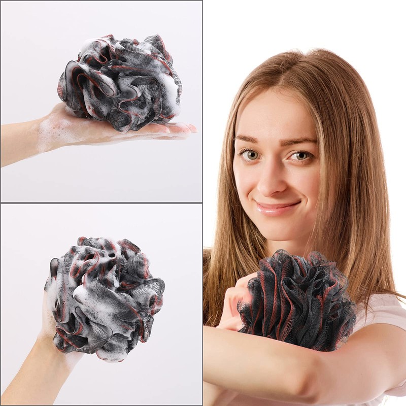 Juego de 6 esponjas de ducha para baño, esponja exfoliante