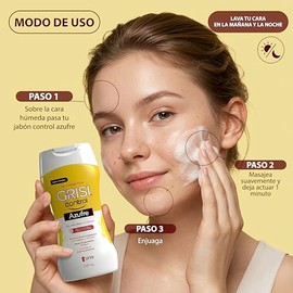 Grisi Control Gel Limpiador Facial Azufre 3% para Piel Grasa y Sensible 250 ml