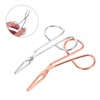 Gatuida 2Pcs Scissor Tweezer Kit Stainless Steel Eyebrow Tweezers with