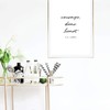 Courage, Dear Heart -C.S. Lewis Quote Print, Unframed