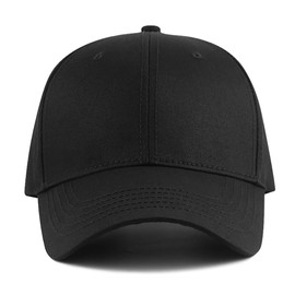 Lovechic Large Size Cap, Men's, Women's, Hat, Solid, Deep, Large, Hard Cap, Spring, Summer, Autumn, Winter, 23.6 - 25.6 inches (60 - 65 cm), Size Adjustable, Black