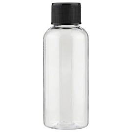 Single cap plastic container 50ml, transparent + black, 30 pcs / 단마개 플라스틱 용기 50ml, 투명 + 블랙, 30개