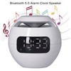Multifunctional Bluetooth 5.0 Alarm Clock Speaker Rechargeable Ball Shape Portable
