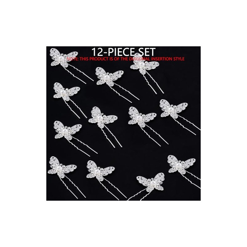 12 PCS horquillas para tocado de novia, Accesorios para peinados