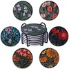 STARUBY 6 Pieces Ceramic Coasters Coasters with Holder Coasters Coffee