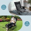 WKFAMOUT Oversized Folding Low Rocking Camping Chair with Footrest Removable
