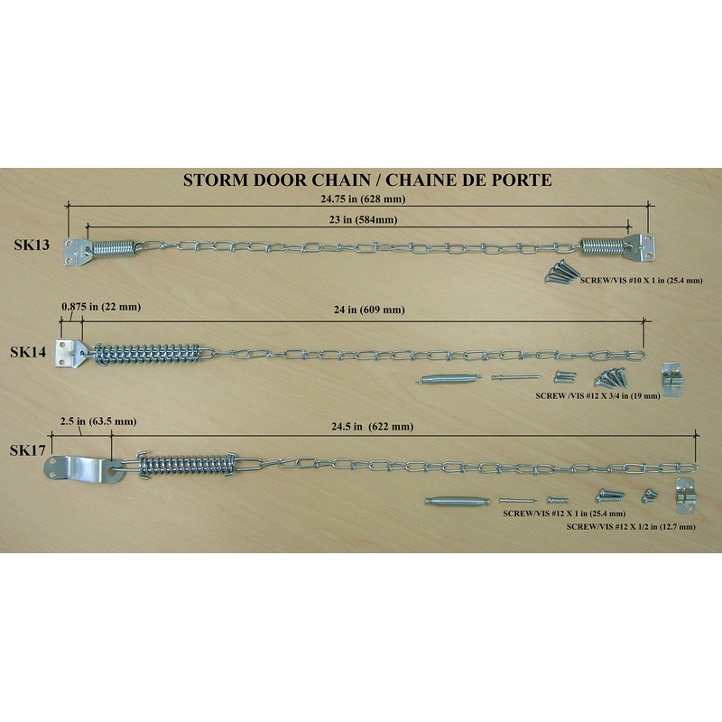 Ideal Security BK1401-1 Storm Door Chain Protect Your Door from