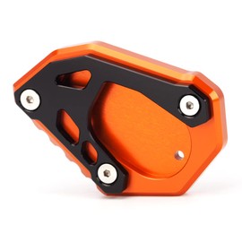 Modeer Motorcycle kickstand shoe Side Stand Enlarge Extension Pad Compatible with 790 890 1050 1090 1190 1290 Adventure R/S/T | 690 Enduro R/SMC R | 701 Enduro/LR/Supermoto | Norden 901 (BK-OG)