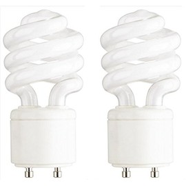 Ciata Lighting 13-Watt Mini Compact Fluorescent Light Bulb GU24 Base Twist and Lock, Warm White - 2 Pack