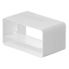 Steinberg14 White 220 x 55 mm Duct Connector with Backflow