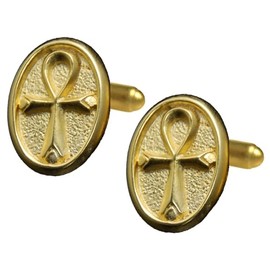 MADE IN USA - Father's Day Ankh Cufflinks. From ILANET Museum Egyptian Collection