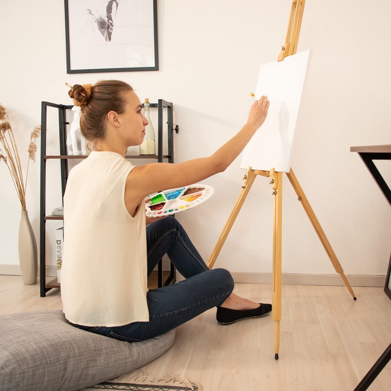 1 x Paint Mixing Palette with Finger Hole for School