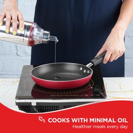 Vinod Cookware Non-Stick Induction Friendly and Dishwasher Safe Fry Pan (9.45 inches)