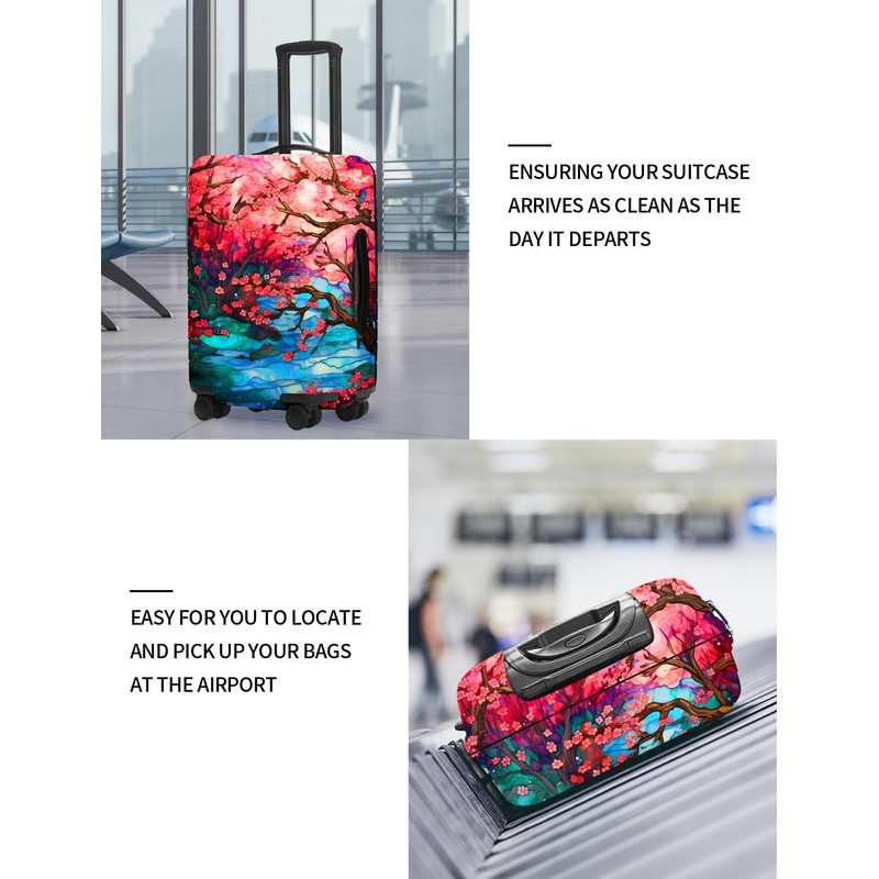 FIRST WAY Luggage Cover Protector - Anti-Scratch Suitcase Cover for