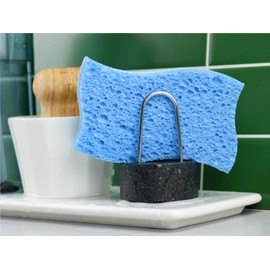 Granite Sponge Holder, Stainless Steel Kitchen Sink Sponge Caddy